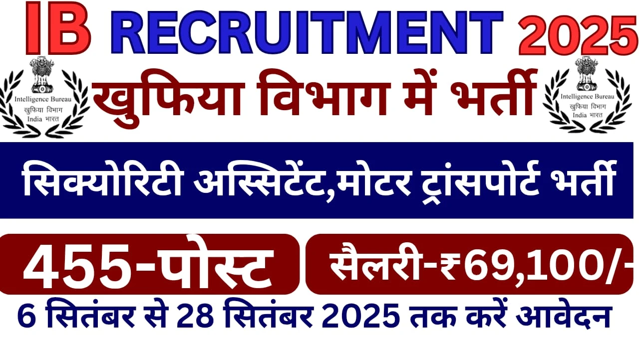 IB Recruitment 2025