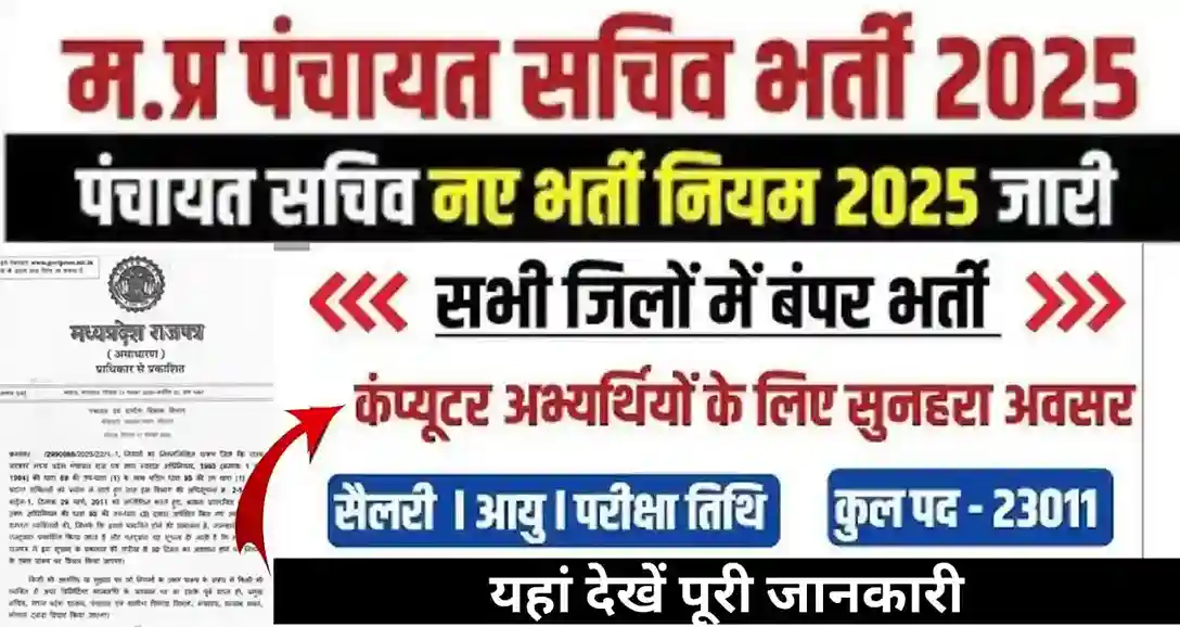 MP Gram Panchayat Sachiv Bharti 2025