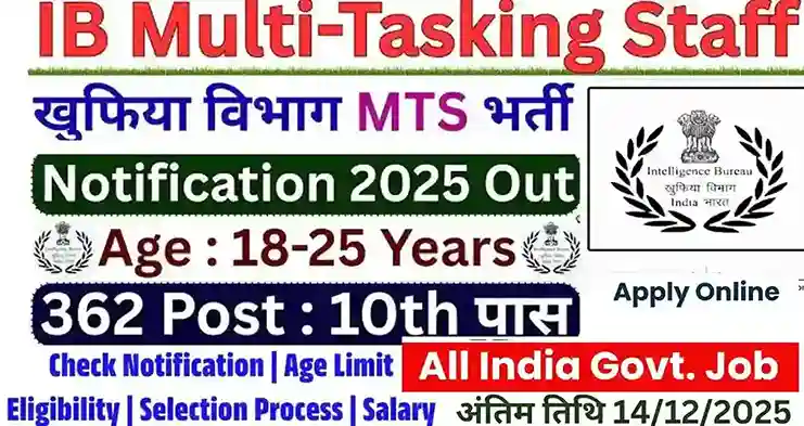 IB MTS Vacancy 2025