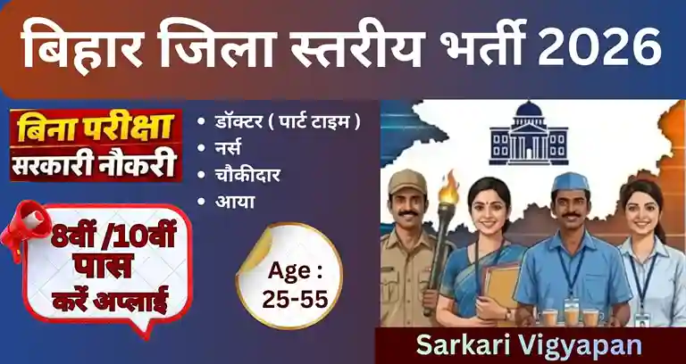 Bihar District Level Vacancy 2026