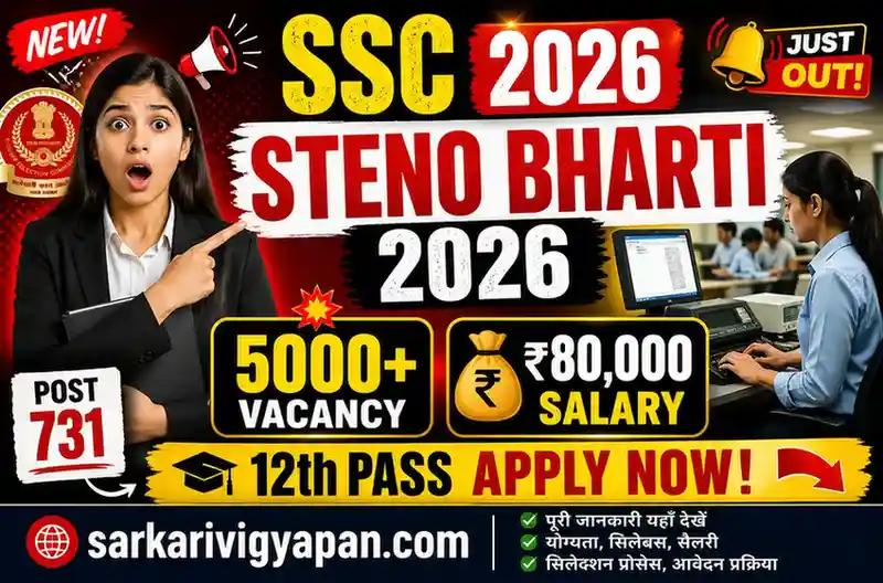 ssc stenographer recruitment 2026