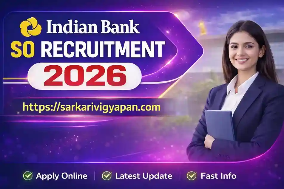 indian bank so recruitment 2026