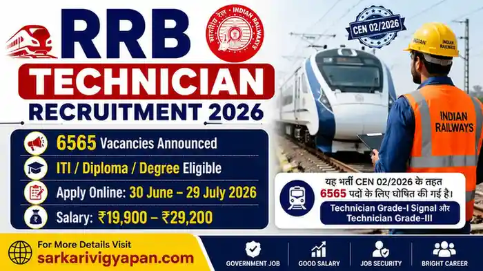 RRB Technician Recruitment 2026
