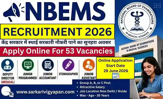 NBEMS RECRUITMENT 2026