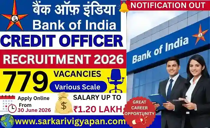 BOI Credit Officer Vacancy 2026