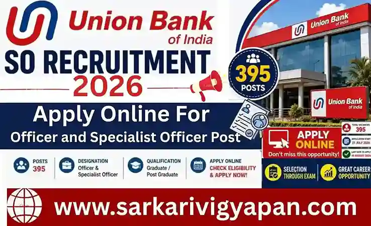 Union Bank Of India SO Recruitment 2026