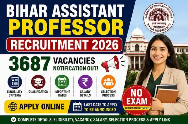 Bihar Assistant Professor Recruitment 2026