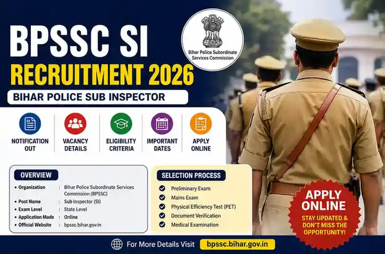 BPSSC SI Recruitment 2026