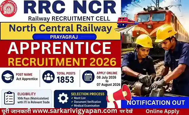 RRC NCR Apprentice Vacancy 2026