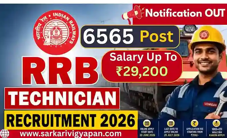 RRB Technician Vacancy 2026