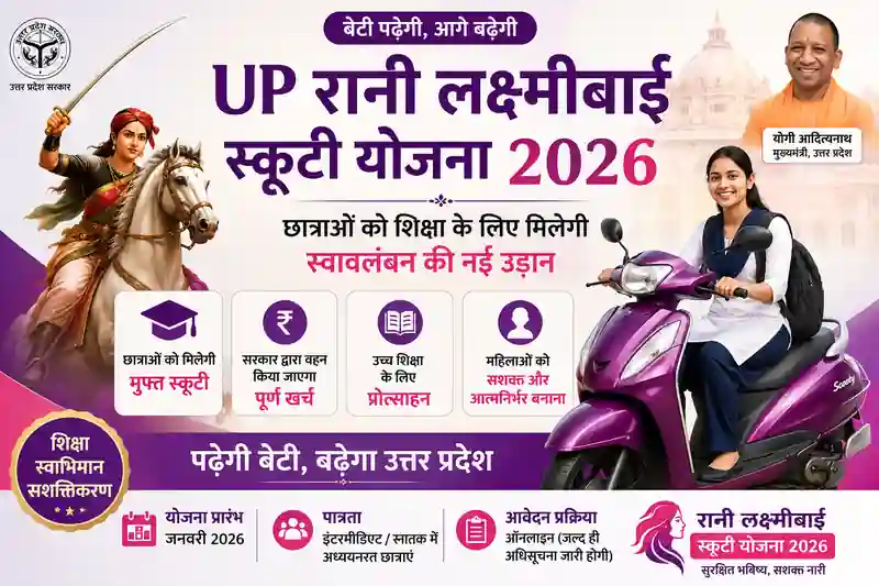 UP Rani Laxmibai Scooty Yojana 2026