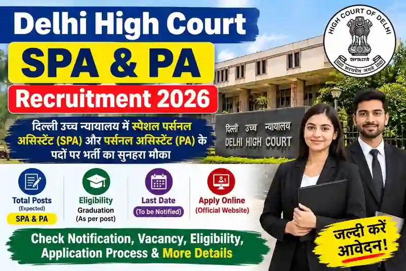Delhi High Court SPA & PA Recruitment 2026