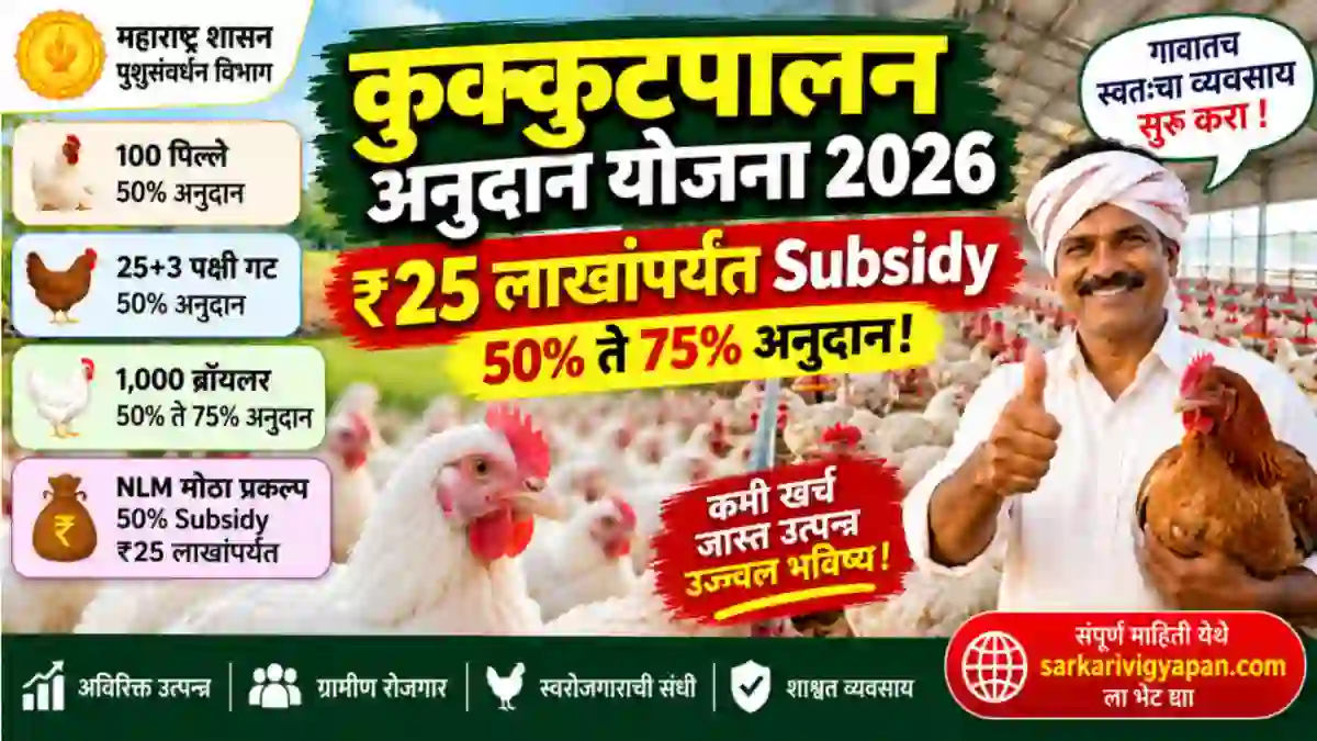 Poultry Farming Subsidy Maharashtra 2026