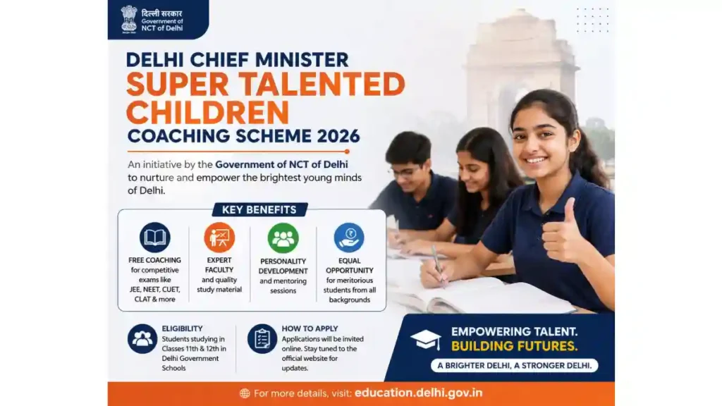 Delhi Chief Minister Super Talented Children Coaching Scheme