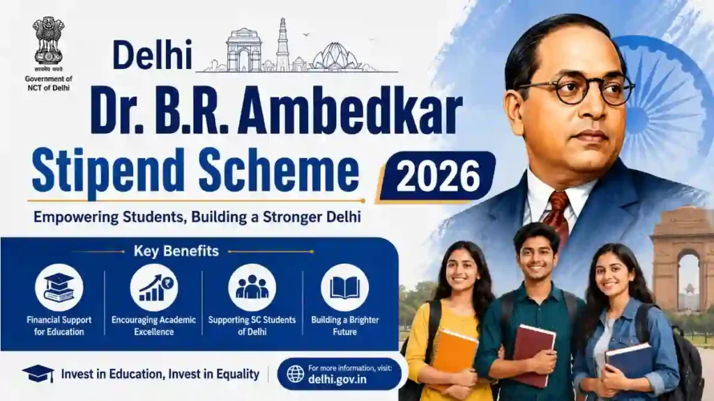 Delhi Dr. B.R. Ambedkar Stipend Scheme 2026