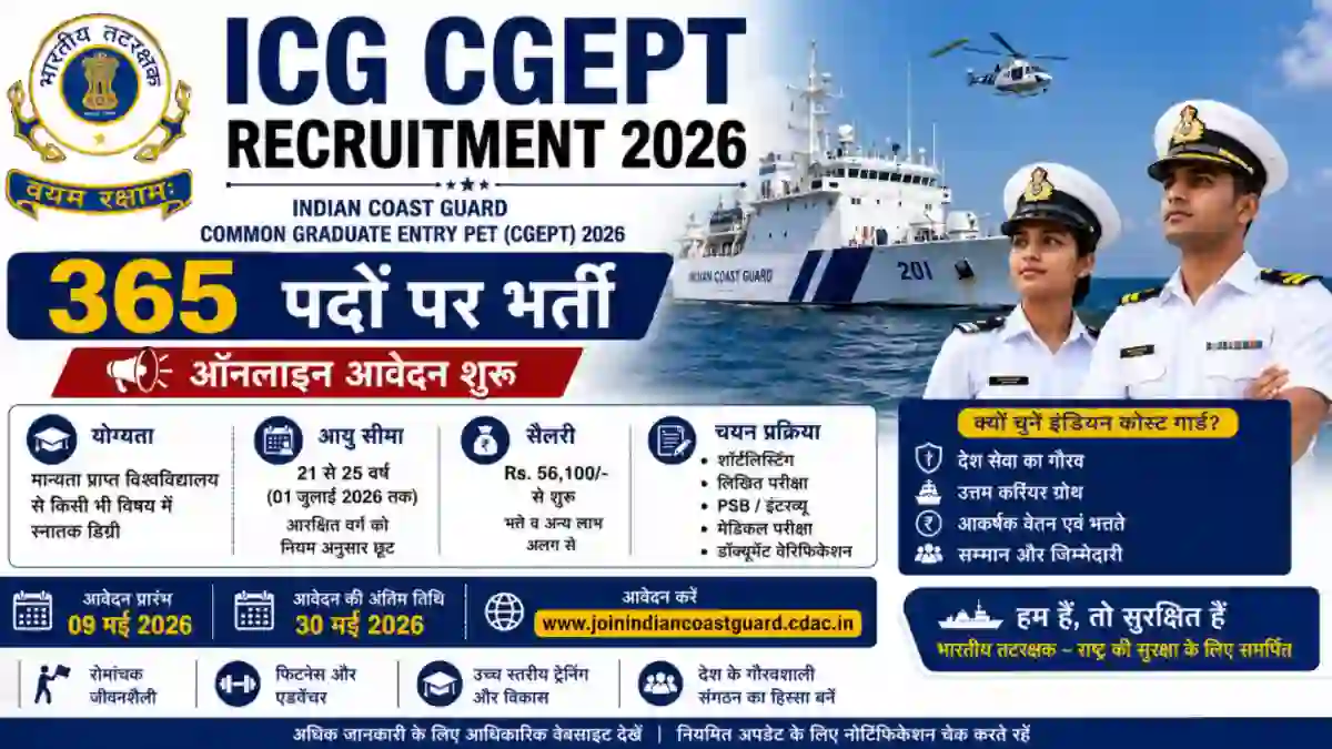 ICG CGEPT Recruitment